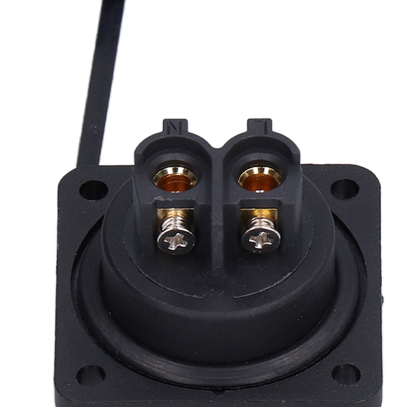 Waterproof Connector Square 4 Holes IP68 Aviation Power Socket 250V 45A For Cabl