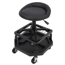Heavy Duty 330 LBS Rolling Garage Shop Stool with Casters Comfort
