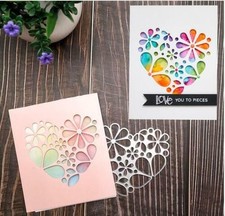 Heart Flower Valentine Metal Cutting Die Scrapbooking DIY paper craft A-31 