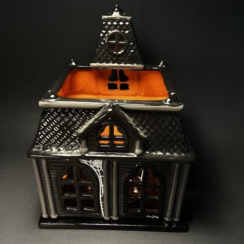 Bath And Body Works 2010 Slatkin & Co Halloween Haunted House Candle Luminary image 6
