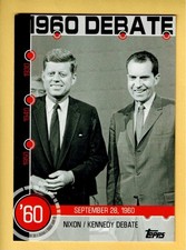 2015 Topps Series 1 #4A NIXON / KENNEDY DEBATE Baseball History Insert