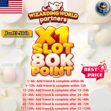 Wizarding World Partners Monopoly Go   X1 SLOT Full Carry 80K Point  Cheapest