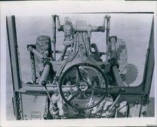 1966 Road Grader Tractor Interior Machinery 8X10 Historic Original Vintage Photo