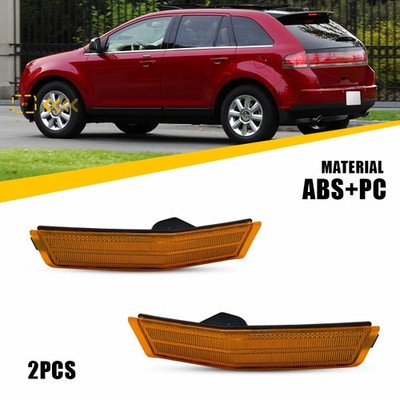 2X For Lincoln 2007 2008-2010 MKX Amber Lens Front Side Marker Light Housing EPU