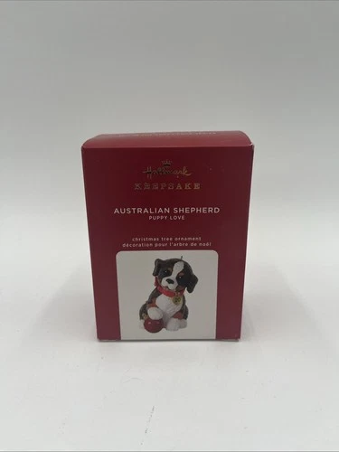 Hallmark 2020 Puppy Love #30 Australian Shepherd Ornament Free Shipping