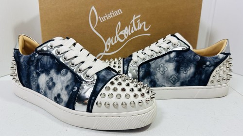 CHRISTIAN LOUBOUTIN VIEIRA 2 Orlato Jeans Zapatillas bajas Picos Talla 37.5 - Imagen 8 de 15