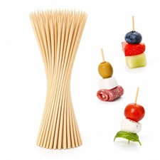 ZGZZGZ 100 PCS Natural Bamboo Skewers, 4/6/8/10/12 Inch 4mm 4 inch,