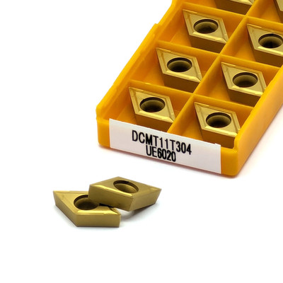 DCMT11T304 UE6020 Carbide Inserts | CNC Turning Steel/Alloy Precision for Finish