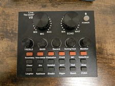 V8 Sound Card Live Audio Mixer V8 16 Sound Effects Recording Used