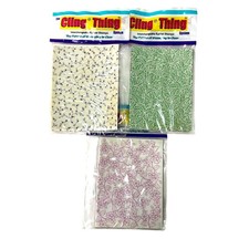 3 Large Cling Mount Stamps Floral Vine 5.5x4.25" NEW Scrapbooking Stamping