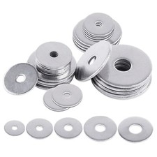 100Pcs M5 x 20mm Large Fender Washers 304 Stainless Steel for Secure Locking