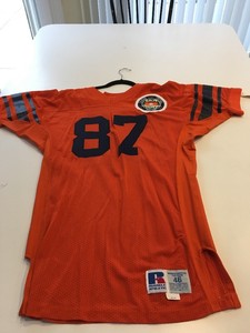 Details About Game Worn Used Clemson Tigers Football Jersey 87 Size 46 Throwback