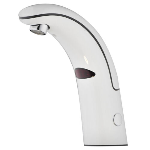 Only Cold Bathroom Basin Whtie Automatic Sensor Touchless Faucet Brass Taps - Picture 3 of 4