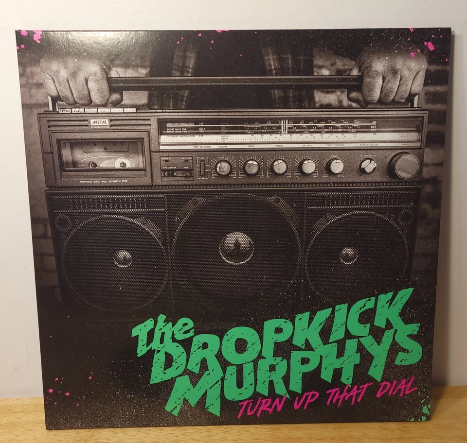 The Dropkick Murphys Turn Up That Dial Born & Bred Records Green & Pink Vinyl LP - Image 2 of 4