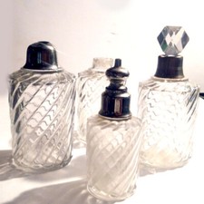 BACCARAT Flacons à parfum vaporisateur BAMBOU TORS 1900 - lot de 4 bouteilles
