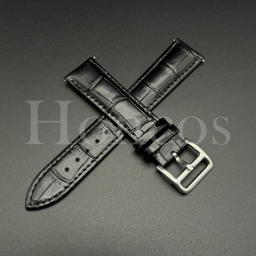 16-22MM Watch Band Strap Colorful Genuine Leather Quick Release Fits for Movado - Afbeelding 3 van 27