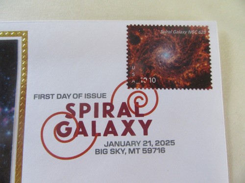 Spiral Galaxy 2025 $10.10 Priority Mail Fdc Sc#5954 DCP COLOR CANCEL Colorano #2 - Picture 2 of 3