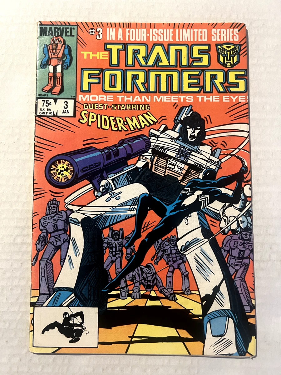 アメコミ Transformers 1 初登場 マーベル　スパイダーマン　レア Transformers Spider-Man Superheroes US Comics Copper Age (1984