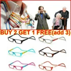 Hanging Magnetic Reading Glasses Adjustable Eyeglasses Front Click Connect Neck