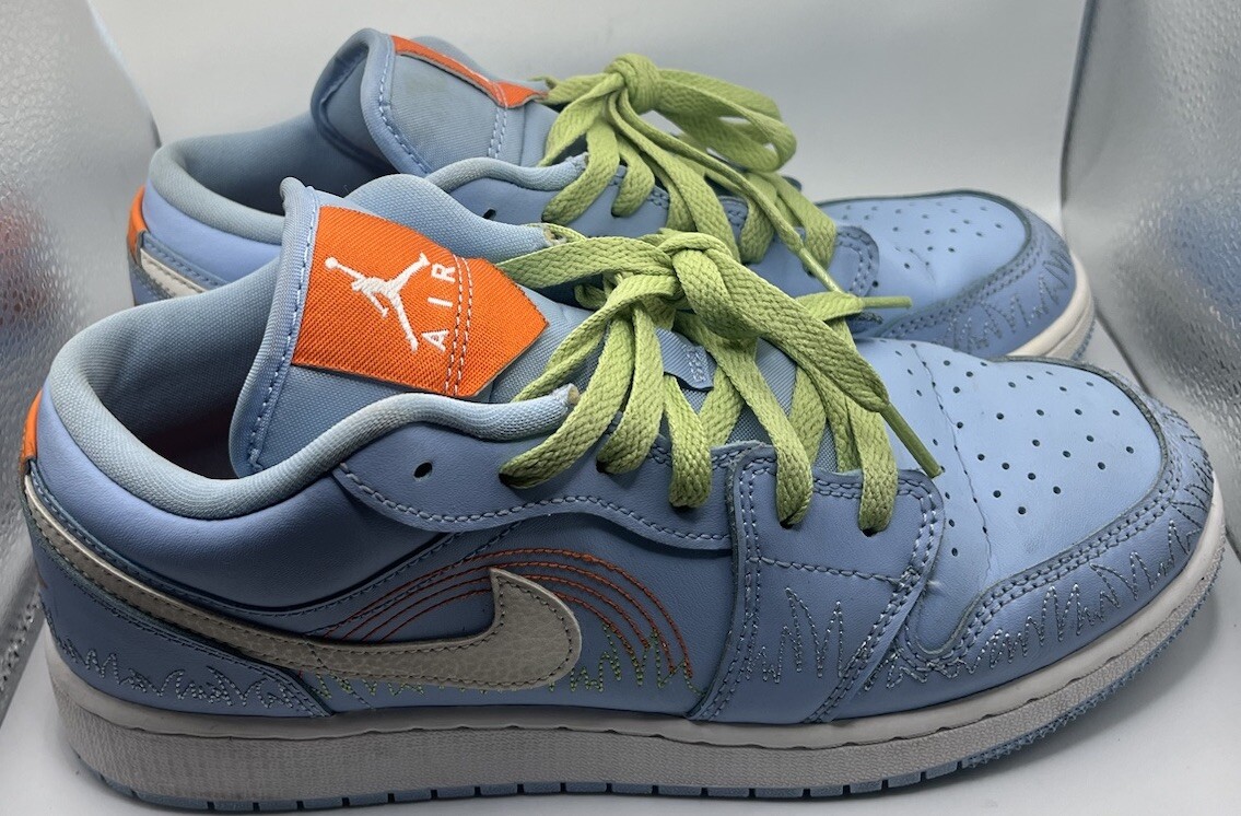 Nike Air Jordan 1 Mid “Blue Stitch” Shoes DO8227-400 Sail
