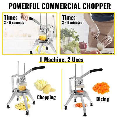 French Fries Cutter Machine Electric Commercial Vegetable Slicer Processor Chopp