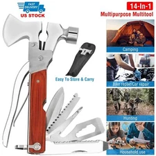 Outdoor Camping Hiking Survival Hammer Emergency Gear Tools Kit Set Self Help