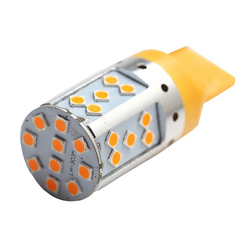 2X T20 7440 3030 W21 W 35SMD LED Turn Signal DRL Light Bulbs CANBUS Error Free - Picture 24 of 26