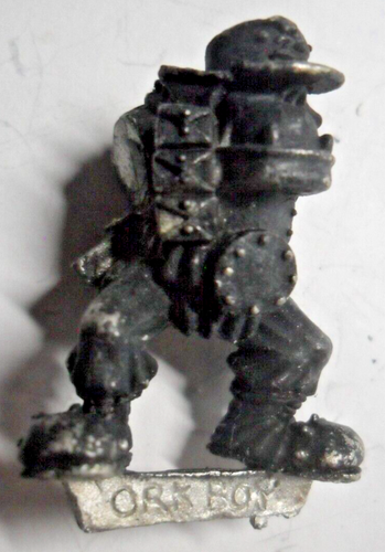 Warhammer 40k Ork Rogue Trader Hacha de Sangre Niño kepi metal raro Y378 - Imagen 3 de 5