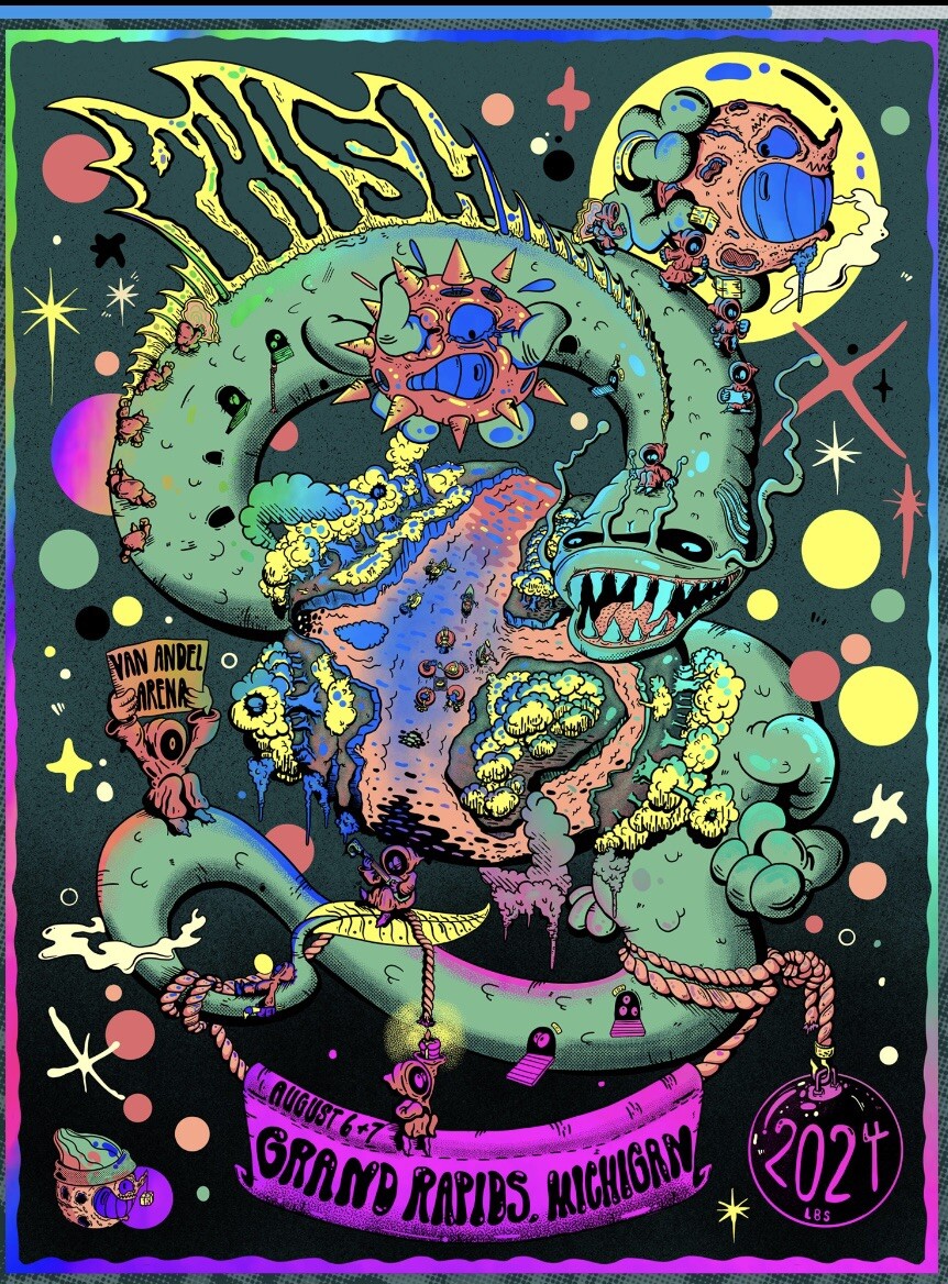 phish ポスター Phish Poster Official New Years MSG NYC 19 Silkscreen S/N