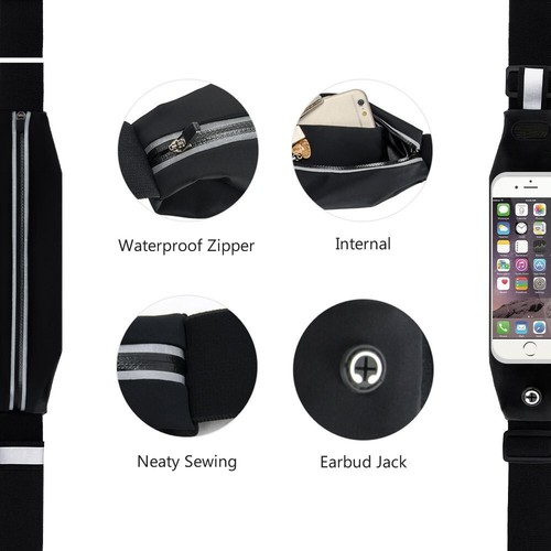 Belt bag for Ulefone Armor X7 Pro + headphones waist bag Sport Running Fitness s - Zdjęcie 4 z 5