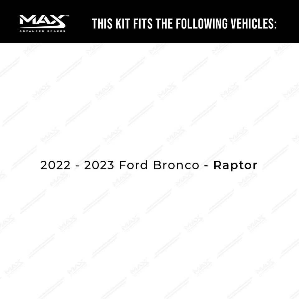 Front & Rear Brake Rotors + Ceramic Pads for 2022 2023 Ford Bronco Raptor Foto 2 de 4