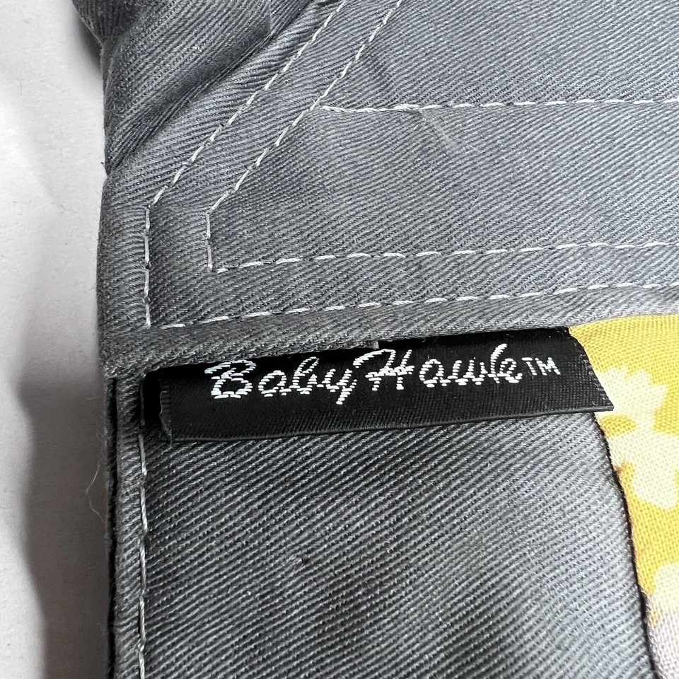 Portabebés Baby Hawk Oh Snap delantero o trasero gris amarillo pájaros Foto 4 de 4