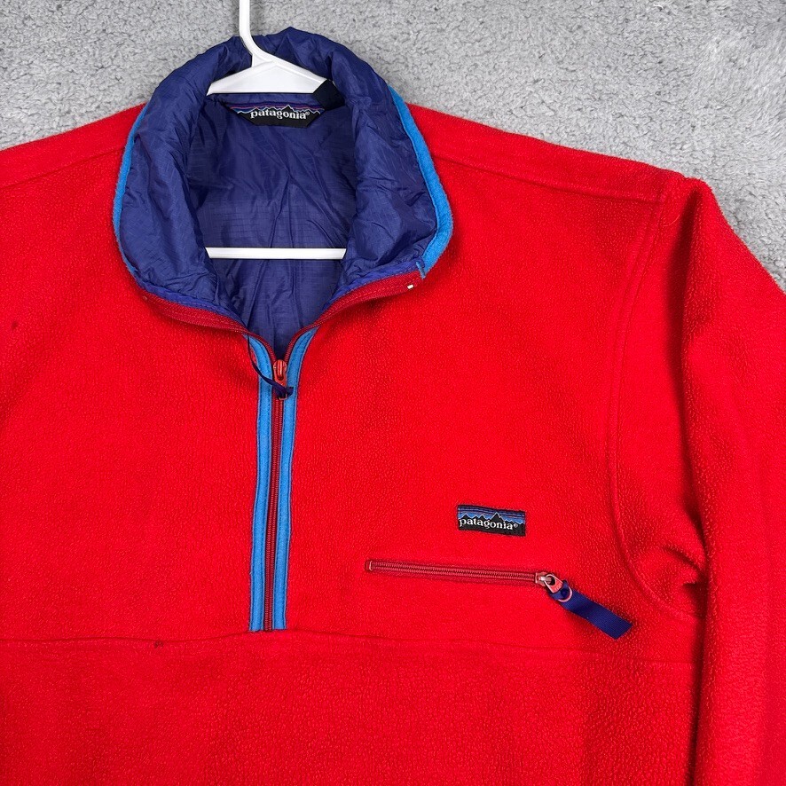 Vintage Patagonia Glissade Fleece Jacket Mens XL Red MADE IN