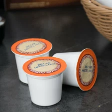 24 K-Cups Caffe de Aroma Decaf Hazelnut Coffee Single Serve Cups, No Box