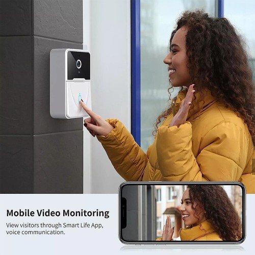 Wireless Security WiFi Smart Doorbell Intercom Video Camera Bell Chime Door Ring - Picture 16 of 16