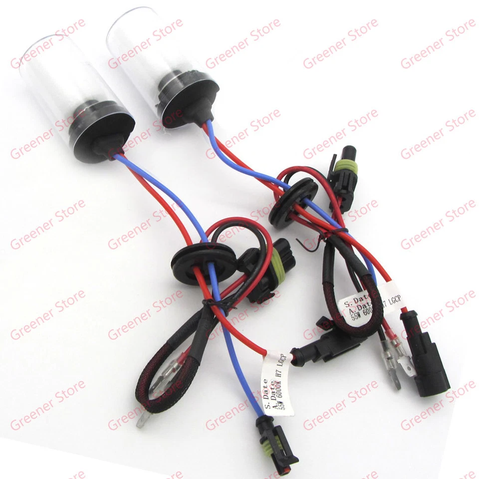 2X 35W 55W H7 Car HID Xenon Headlight Lamp Bulb Ceramic METAL BASE 5K 6K 8K 10K - Image 3 of 4