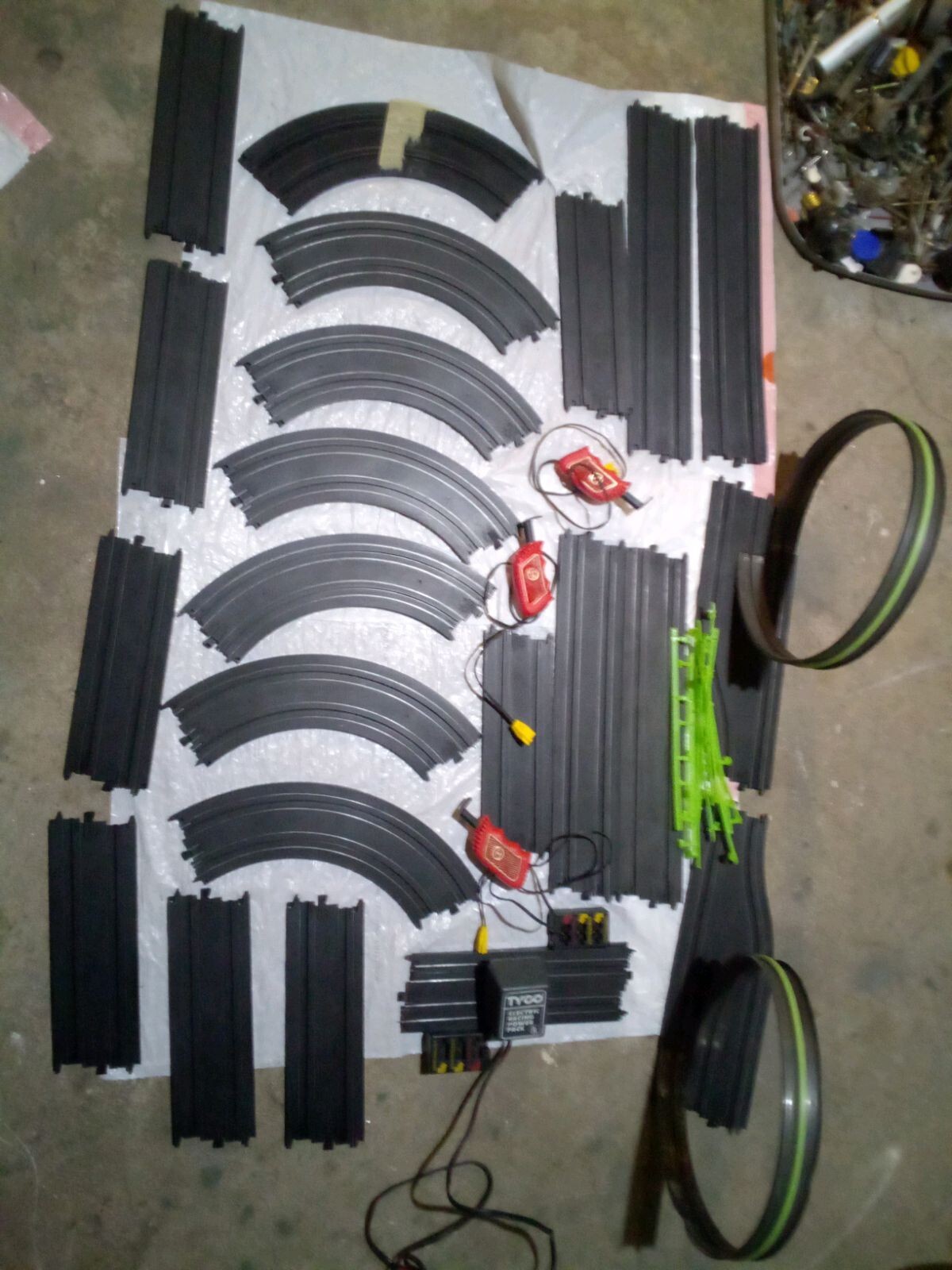 afx slot car track with cars eBay