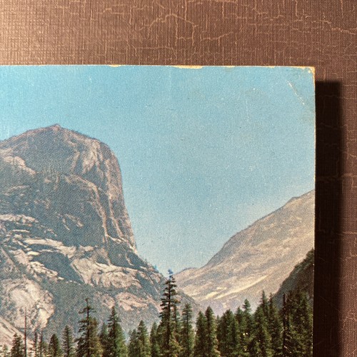 Yosemite National Park Mirror Lake California CA 1950s vintage chrome Postcard - Picture 3 of 5