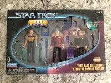 Star Trek 1701 Collector Series Three Rare Collectibles 4.5" Figures 1998