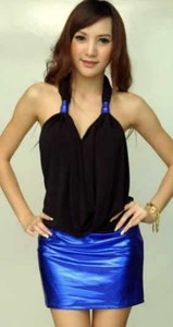 backless micro mini dress