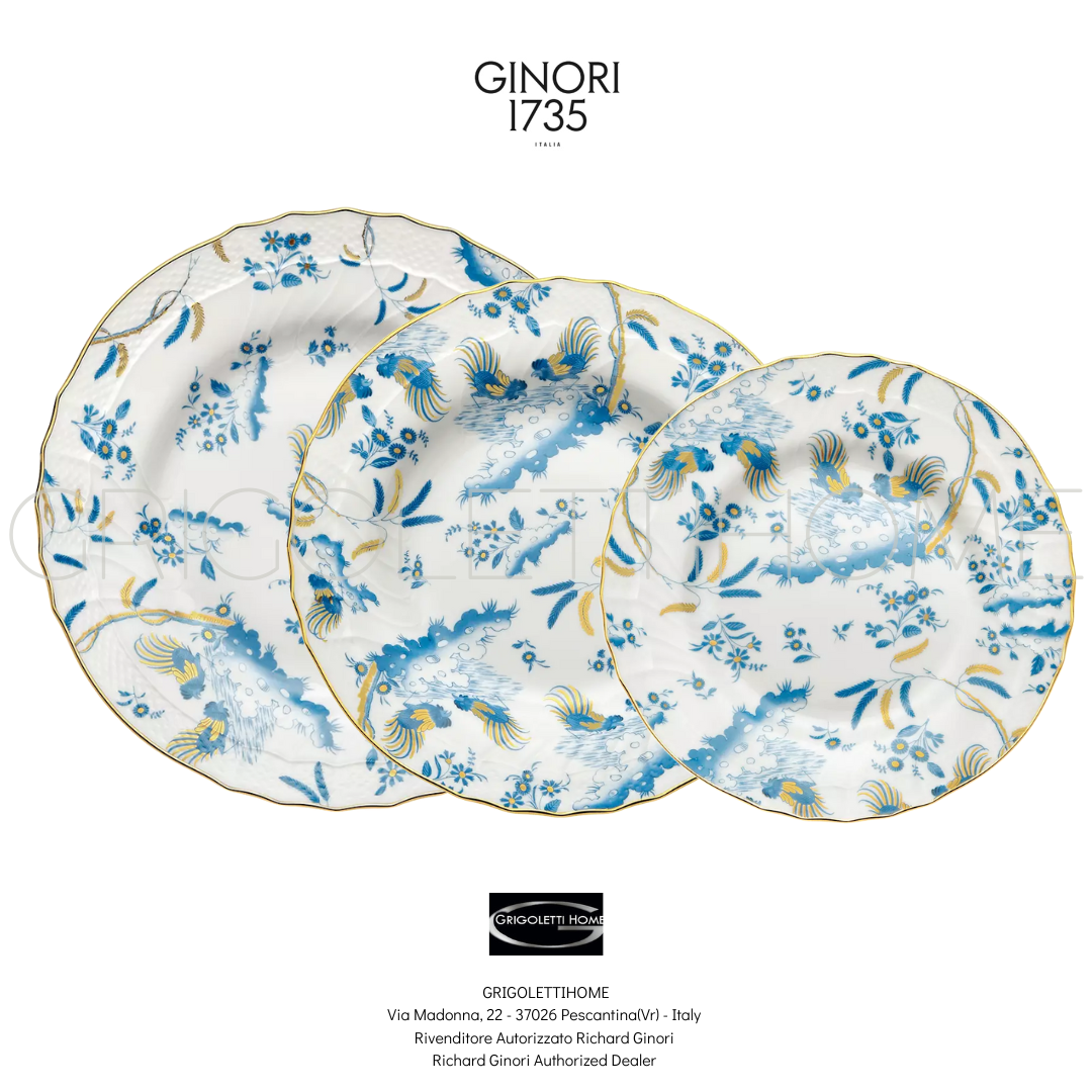 RICHARD GINORI - Oro di doccia Turchese - Dinner Set 36 Pieces X