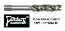 3/8-24 HSS SLOW SPIRAL BOTTOM TAPS GH3 30DEG PITTSBURG ITEM NO. 2306243- 2PC.
