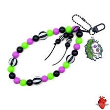 Beetlejuice Keychain Lanyard, Bag Charm, Phone Strap, Alt Goth Accessory, Gift