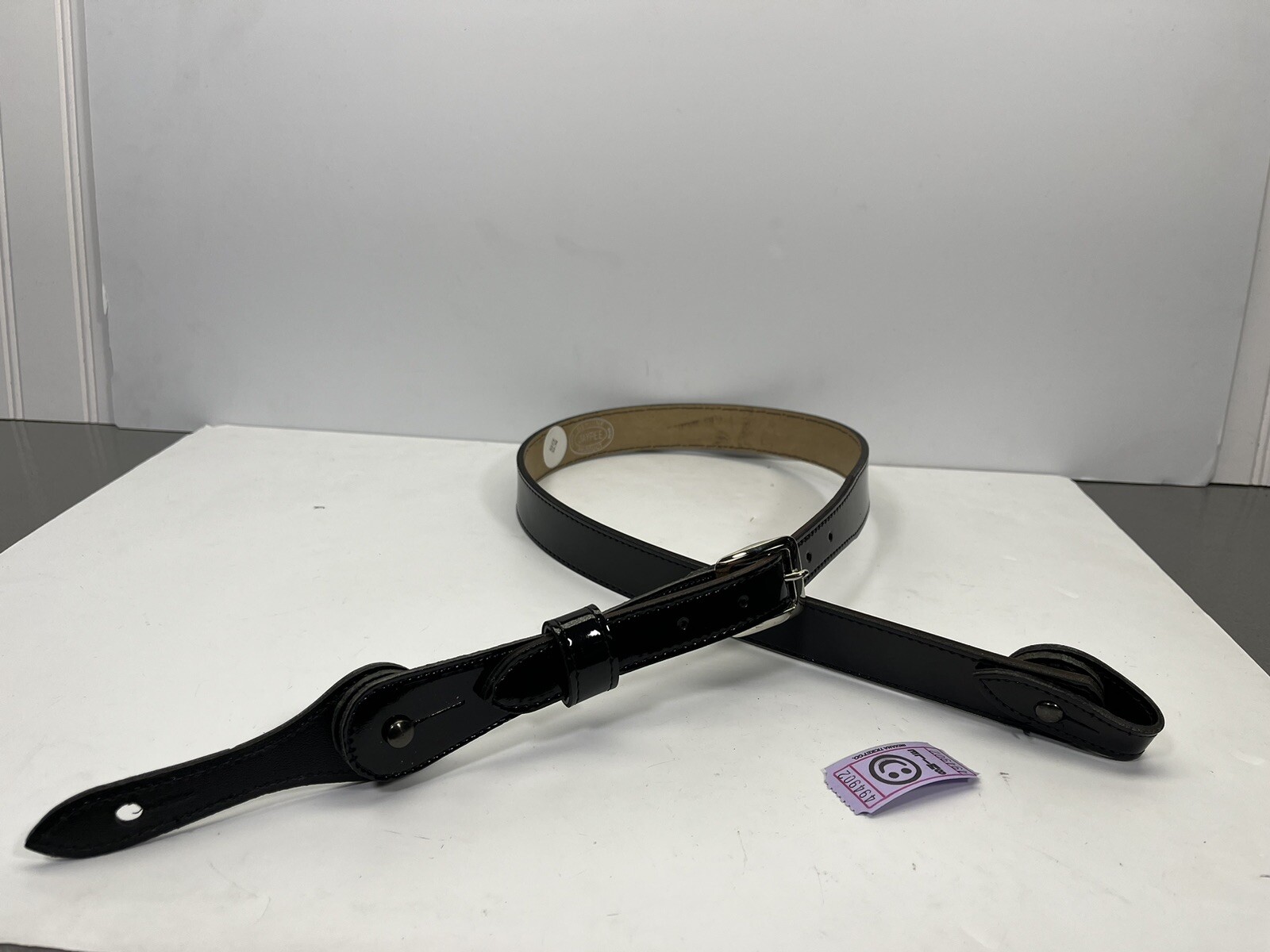 JAY PEE 1435C SHOULDER STRAP NICKEL HARDWARE 32-34 BLACK GLOSS FINISH STRAP 4902