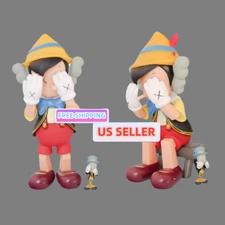 USA RESTOCK- For Kaws Toy "Pinocchio & Jiminy Cricket" Figures For Room Decor