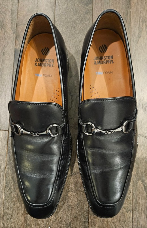 Johnston & Murphy Sullivan Bit Loafer, Model 15 8851, Black, 9.5M D24, Worn Once