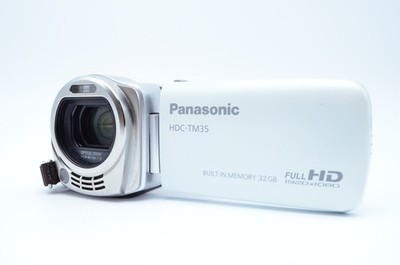 EXC+3 Panasonic HDC-TM35 HD Camcorder White Full HD Tested w/Acc