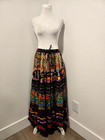 90s SOFT SURROUNDINGS MULTICOLOR & MULTI-PATTERN TIERED LONG BOHO SKIRT SZ M — photo 2