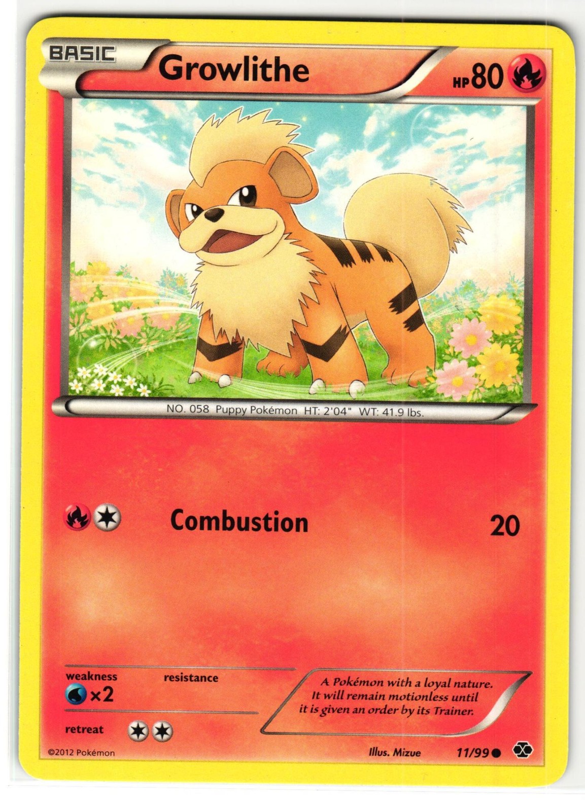 GROWLITHE 11/99 NEXT DESTINIES ENGLISH POKEMON TCG