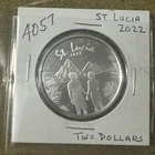 2022 St. Lucia Caribbean Collector Scenic Coin 1 Troy Oz .999 Fine Silver Round